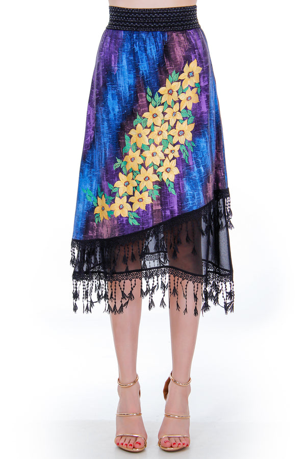 Fusta jerse pictata  Liza Panait Liza Panait Online Boutique